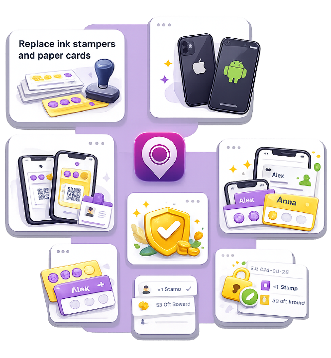 Stamper app replace ink stampers